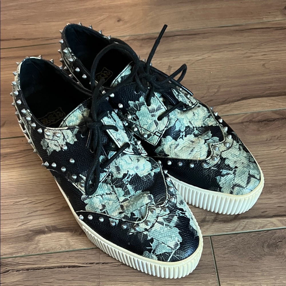 Ash Krishna Studded Platform Floral Sneakers size 6